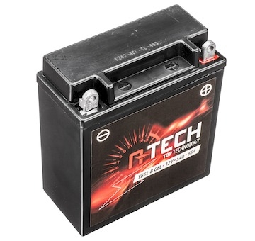 baterie 12V, YB5L-B GEL, 5Ah, 65A, bezúdržbová GEL technologie 120x60x130, A-TECH (aktivovaná ve výrobě)