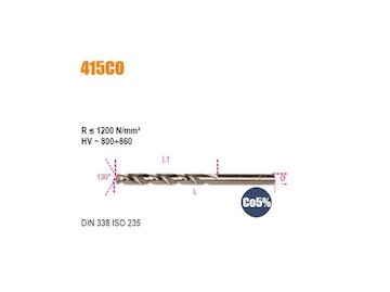 BETA KRÁTKÝ KOBALTOVÝ VRTÁK HSS-CO DO KOVU 3,00MM