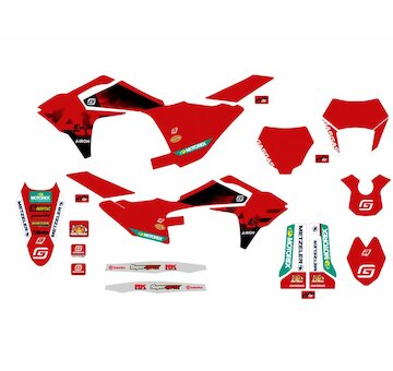 BLACKBIRD Sada nálepiek Replica Team Gas Gas Factory MC/EC 24-25