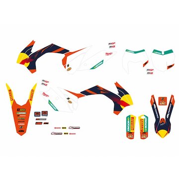 BLACKBIRD Sada nálepiek Replica Team KTM Factory MXGP SX-SXF 13-15 / EXC 14-16