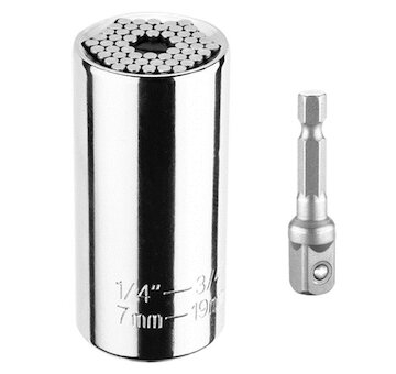 GRAPHITE Univerzálna hlavica 7-19 mm, 1/4