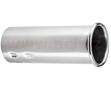 koncovka výfuku nerezová kulatá, vnitřní průměr 45,5 mm, průměr koncovky 54,5 mm, délka 128 mm FENNO