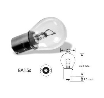 LUCAS Žiarovka 12V 21W Ba15s SCC S25 'E' P21W