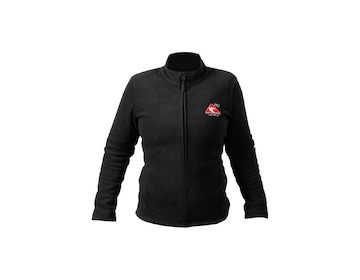 mikina dámská černá na zip fleece (vel. XL)