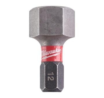 MILWAUKEE Skrutkovacie bity ShW Hex 12 25 mm – 2 ks