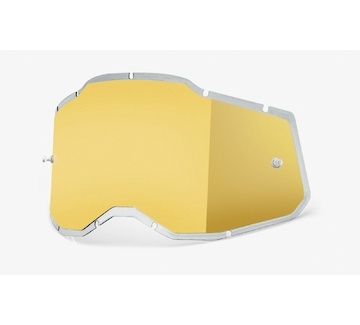 plexi Injected Racecraft 2/Accuri 2/Strata 2, 100% (zlaté chrom, Anti-fog)