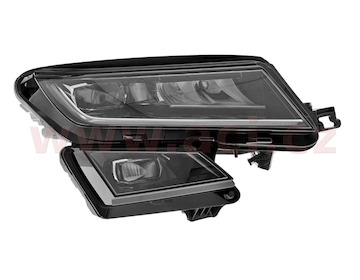 přední světlo LED s natáčením do zatáčky (aut. ovládané), HELLA (prvovýroba) P