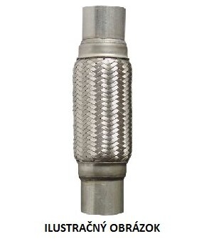 PROAUTO Spojka výfuku pružná 66x280mm, celková dĺžka 390mm