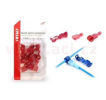 rychlospojka typ-T 0,5-1 mm2 10A (sada 5 ks)