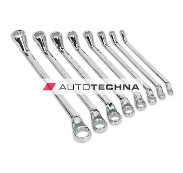 SEALEY Deep Offset Ring Spanner Set 8pc Metric