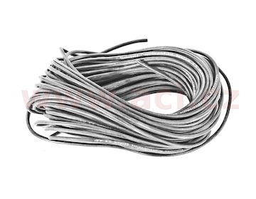 silikonový kabel s průřezem 0,5 mm, černá izolace, (cena za 1 m)