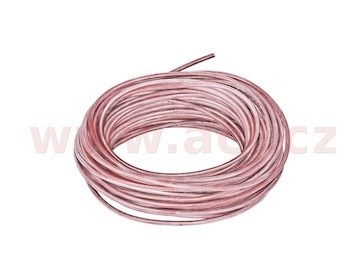 silikonový kabel s průřezem 0,75 mm, červená izolace, (cena za 1 m)