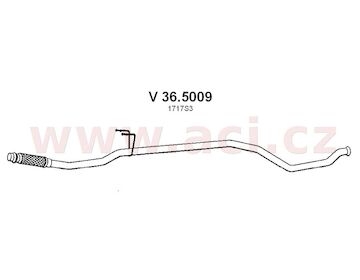 střední díl výfuku ASSO/VENEPORTE