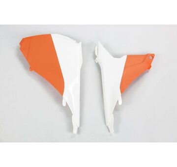 UFO Kryt airboxu KTM SX-SX-F 125,150,250,350,450 13-15 / SX 250 16 bielo oranžová