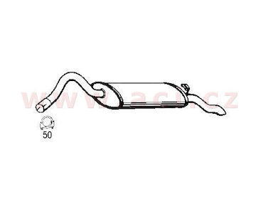 zadní díl výfuku FENNO/IMASAF/EBERSPACHER