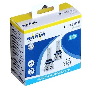 Žiarovka 12V-24V LED H11 24W 6500K RANGE PERFORMANCE