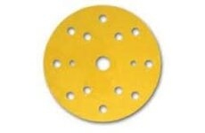 3M 255P Brúsny kotúč, zlatý, suchý zips, 15 dier, P320 150mm