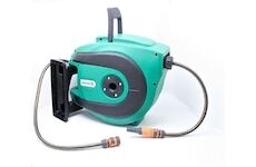 ASTA AUTOMATIC WALL MOUNT SWIVEL GARDEN HOSE REEL WITH 20M PCV HOSE