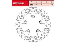 Brzdový kotúč TRW MST251RAC