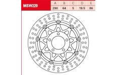Brzdový kotúč TRW MSW220