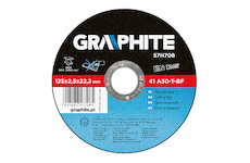 GRAPHITE Rezací kotúč na kov, 125 x 2.5 22.2 mm, 41 A30-T-BF