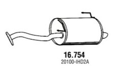 Koncový tlmič výfuku NOVAK 16.754