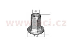 nýt maticový šestihran M6 sada 10 ks (délka 17 mm)