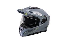 Prilba GARIBALDI G110 Adventure výklopná lesklá sivá veľ.: M