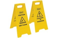 SEALEY Wet Floor Signs - Pack of 2 BM120