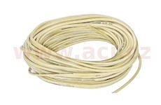 silikonový kabel s průřezem 0,75 mm, žlutá izolace, (cena za 1 m)