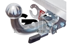 Ťažné zariadenie GALIA  CITROEN  C2 2003- *BAJONETOVÉ PREVEDENIE C