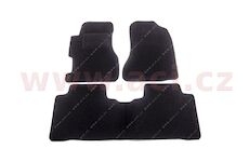 textilní koberečky černé (sada 3 ks)