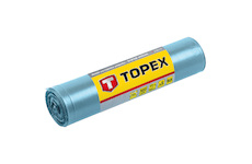 TOPEX Ťažké vrecia na odpad 80 l, modré 5 ks., Super silné, 100 mic