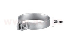 Univerzální plochá spona výfuku FENNO pr. 130,5 mm, délka 30 mm, pozinkovaná ocel