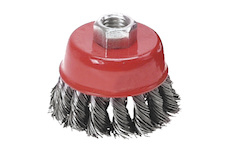 VERTO Hrncového kefy, vystužené, 100 mm x M14